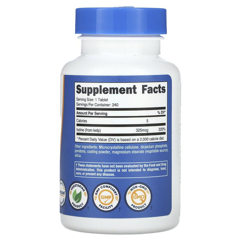 Kelp, 325 mcg, 240 Tablets