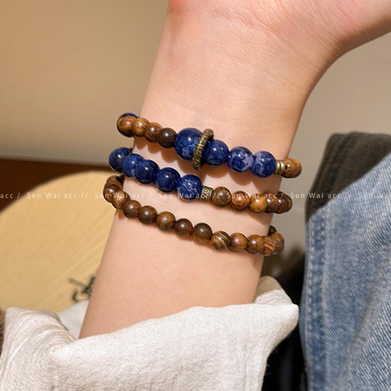 New Chinese Multi-layer Stacked Beaded Bracelet Women's Retro Bracelet Ethnic Style Jewelry