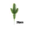 20pcs Artificial Plants Pine Branch Christmas Garland Diy Xmas Decorations Party