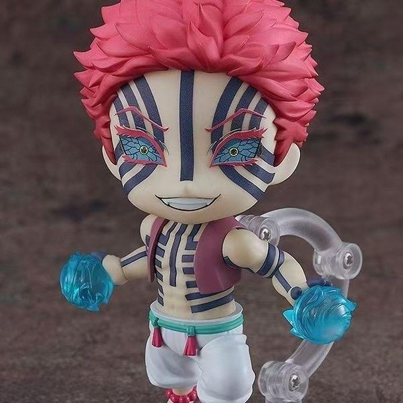 10cm Nendoroid #2112 Akaza Figure Demon Slayer Anime Action Figure Pvc Movable Collectible Model Toy With Effect Parts Toy Gifts