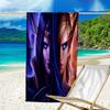 proof beach towel with a World of Warcraft characters5 pattern - soft,absorbent,quick-drying,machine washable - perfect for swimming,camping,bathing
