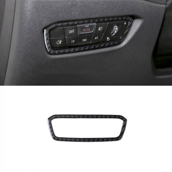 Carbon fiber Front Headlight Switch Button Cover For BMW 3 Series G20 -