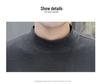 Men's Reversible Thermal Underwear Set with Half-High Collar and Seamless Velvet Fabric for Fall/Winter