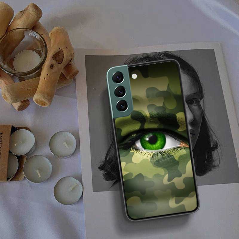 Kamuflażowy Kolor Etui Na Telefon Dla Samsung A16 A26 A36 A56 Galaxy A02S A12 A52S A13 A23 A33 A53 A54 A34 A24 A14 A22 A32 A42 A72 Cov