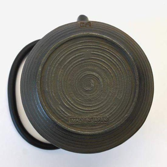 Bouilloire en fer Ichikudo Nanbu Ironware, finition brossée, marron Hakeme, 0,6 L - 0,6 L - [Finition rouille]
