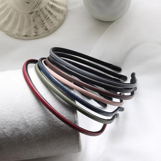 Headband Anti-Slip Plastic Thin Hair Hoop with Curved Design Stable Fit No Pressure Makeup Hair Hoop Hair Accessory