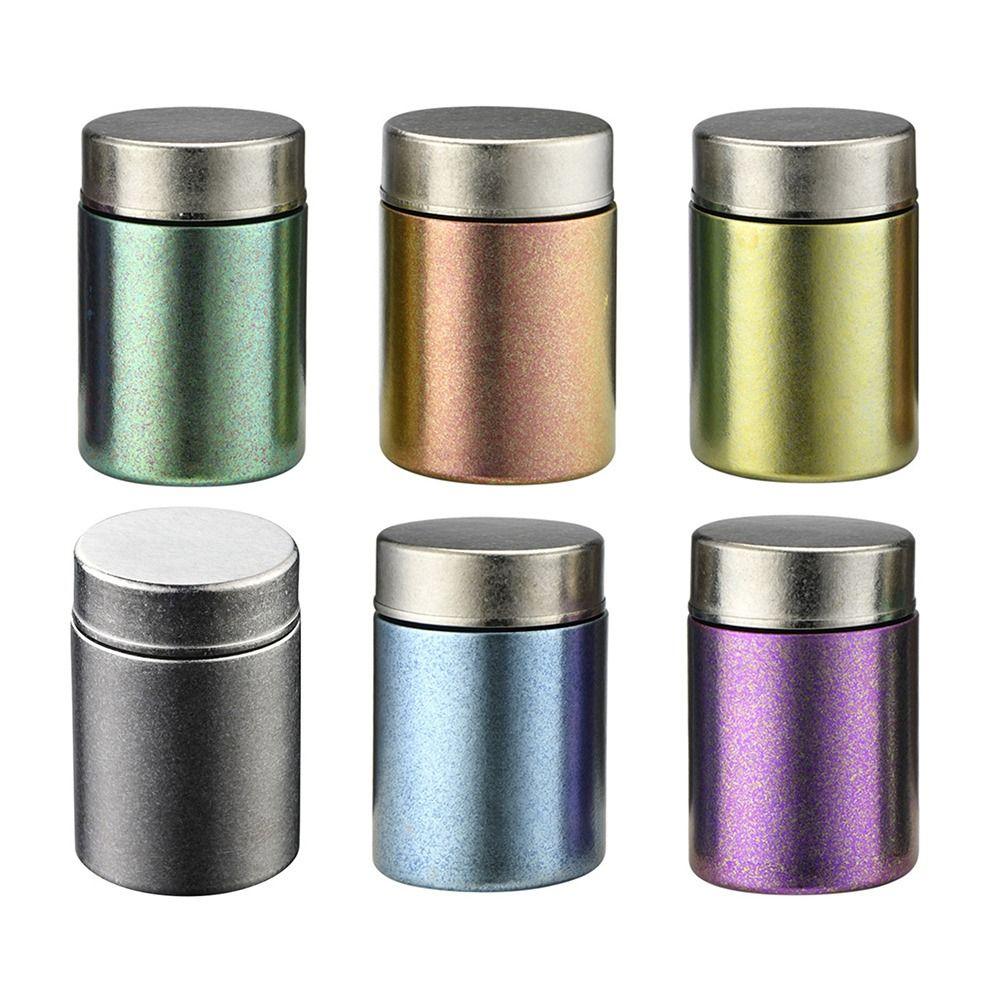 Hochwertige reine Titan-Teedose 260 ml Feuchtigkeitsgeschütztes Teeglas Große Kapazität Versiegelte Teedose für Zuhause & Reisen