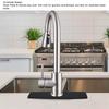 10 Inch Faucet Deck Plate Matte Black Faucet Base Plate Stylish Sink Hole Cover  Vanity Sink