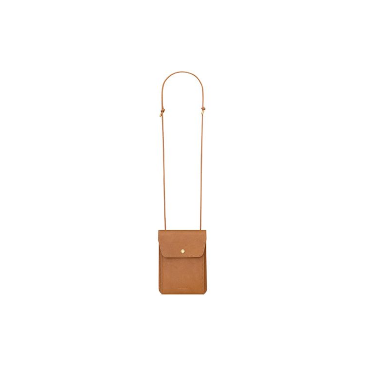 Saint Laurent Ysl Adjustable Shoulder Strap Leather Clutch Crossbody Bag Women Bags Brown 735115-AABTJ-9853