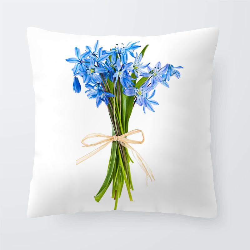 

Bedroom living room home decoration pillowcase flower pattern sofa cushion cover 16x16Inch