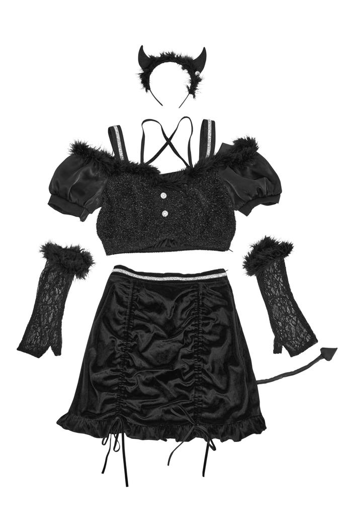 Clearstone Luxe Stella Cosplay Halloween Groom Devil Black Women's