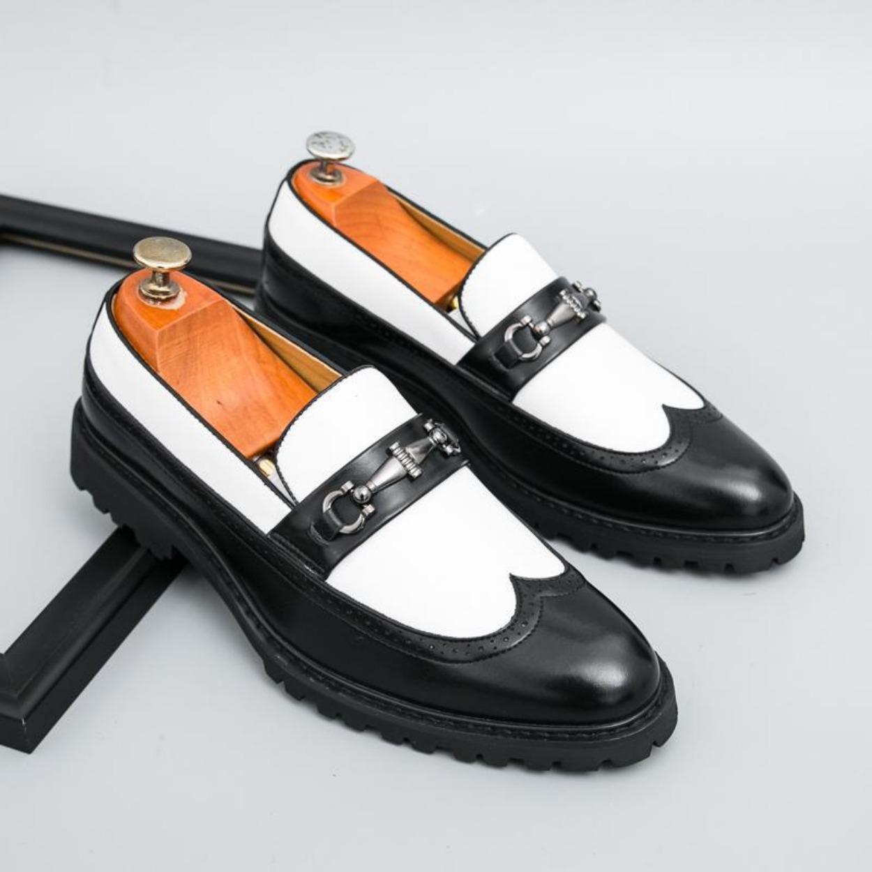 

Кожаная обувь мужская обувь-лоферы на одной педали, ретро, британский стиль, закрывающая стопу, с острым носком, дышащая, повседневная, большого размера, мужская обувь 46 белый