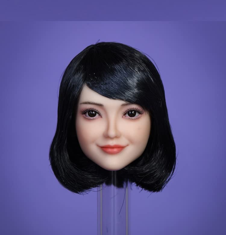 [TOYBARJAPAN] 1/6 Scale Action Figure Head for TBLeague Body, YMTOYS YMT066D Junior Beautiful Girl Smiling Lolita Girl, Asian Female Head