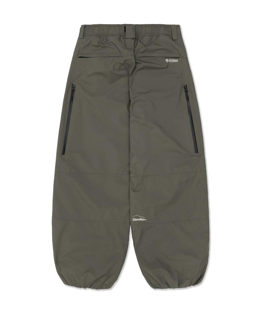 DIMITO Air Vent Banded Pants (Wide Fit Lv.1) Dark Olive