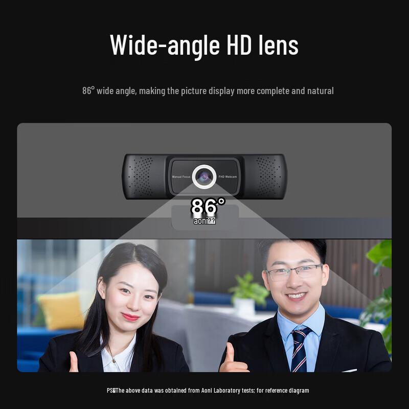 AONI C17 1080P Full HD Computer Camera with Mic