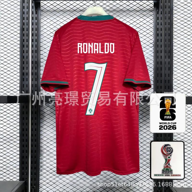 Portugal National Team 2026 World Cup Soccer Jersey CR7 Vinicius Style Men Women Short Sleeve Football Kit