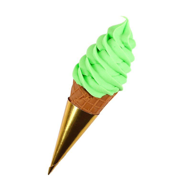 Grande Cono Gelato Decorativo Realistico Prop per Gelaterie e Espositori Bevande Fredde