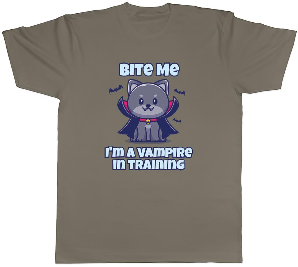 Bite Me Halloween Unisex T-Shirt Ich bin ein Vampir im Training Unisex Tee Geschenk