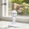 Light And Strong 3D Printed Art Skull Water Flow Ornament, Creative Statue with Dark Niche Atmosphere Decor Stable Base, Compact Gothic Decoration,
