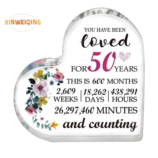 Heart Appreciation Ornament, Transparent Flower Print, Smooth Edge Heart Keepsake, Female Teacher Colleague Nurse Doctor Thank You Grateful Gift