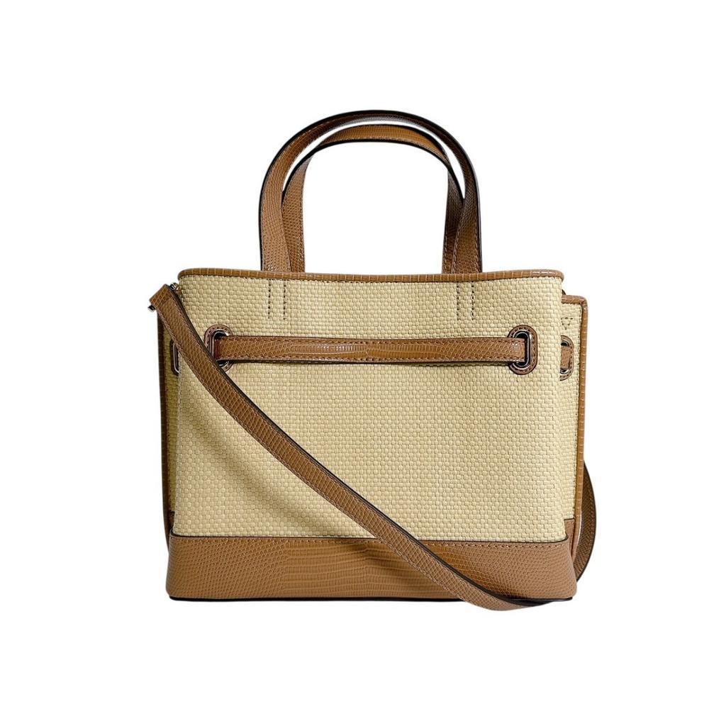 Michael Kors Shoulder Bag Handbag Polyurethane Brown Women Used