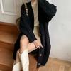 Sweater Women's Coat Autumn and Winter New Loose Large Long Solid Color Knitting Cardigan