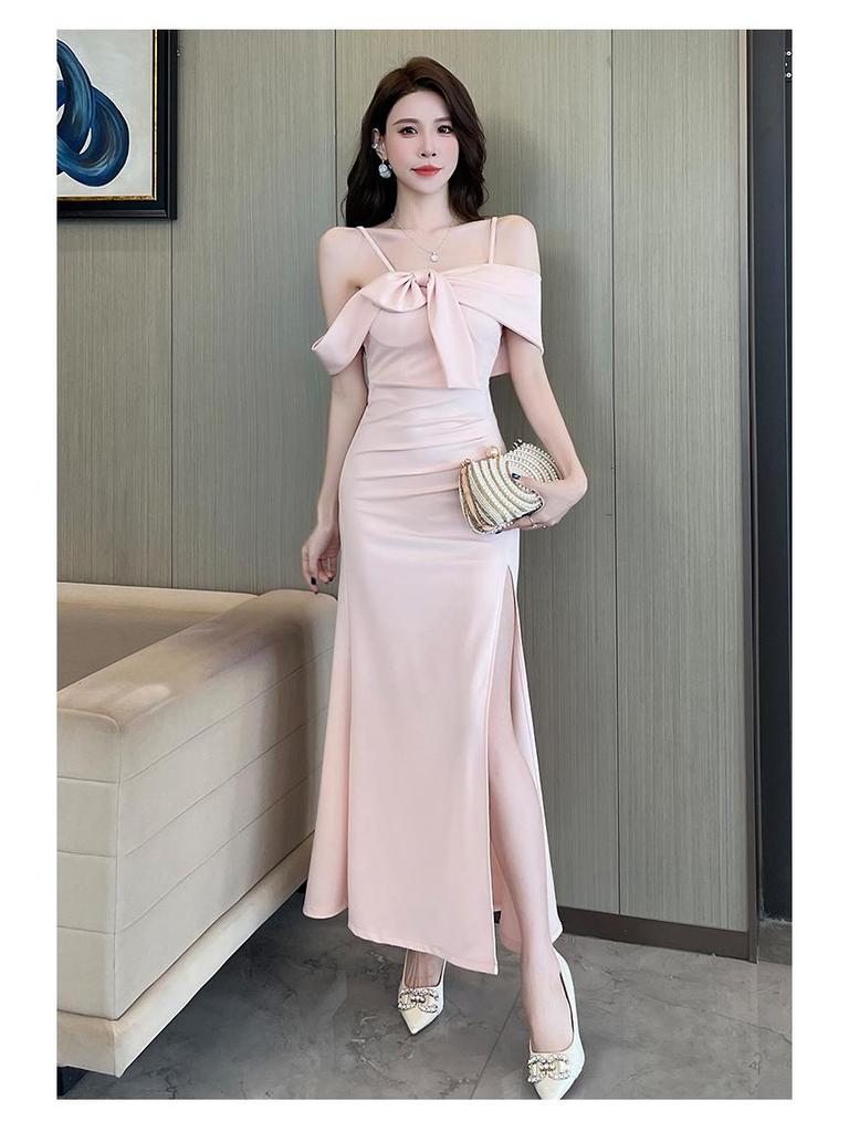 Stylish Women's Summer Bowknot Midi Camisole Dress