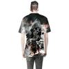 Fashion Men Funny Skull 3d Print T-shirt With Casual Crew Neck And Short Sleeves