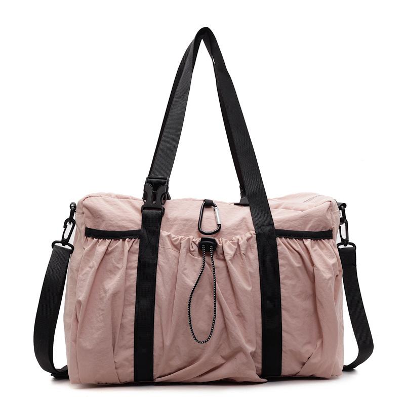 

Сумка: Простая и вместительная сумка-тоут для поездок на работу, повседневная одноплечевая сумка кросс-боди розовый