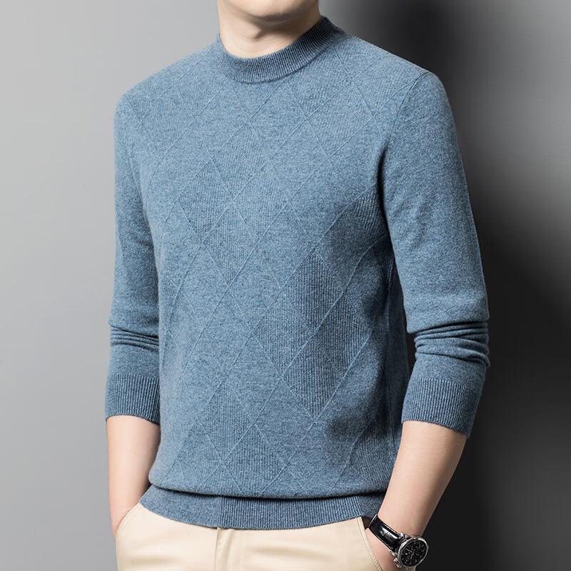 Firstview Men's Winter Warm 12-Gauge 320g Long-Sleeve Wool Sweater FV25D1965