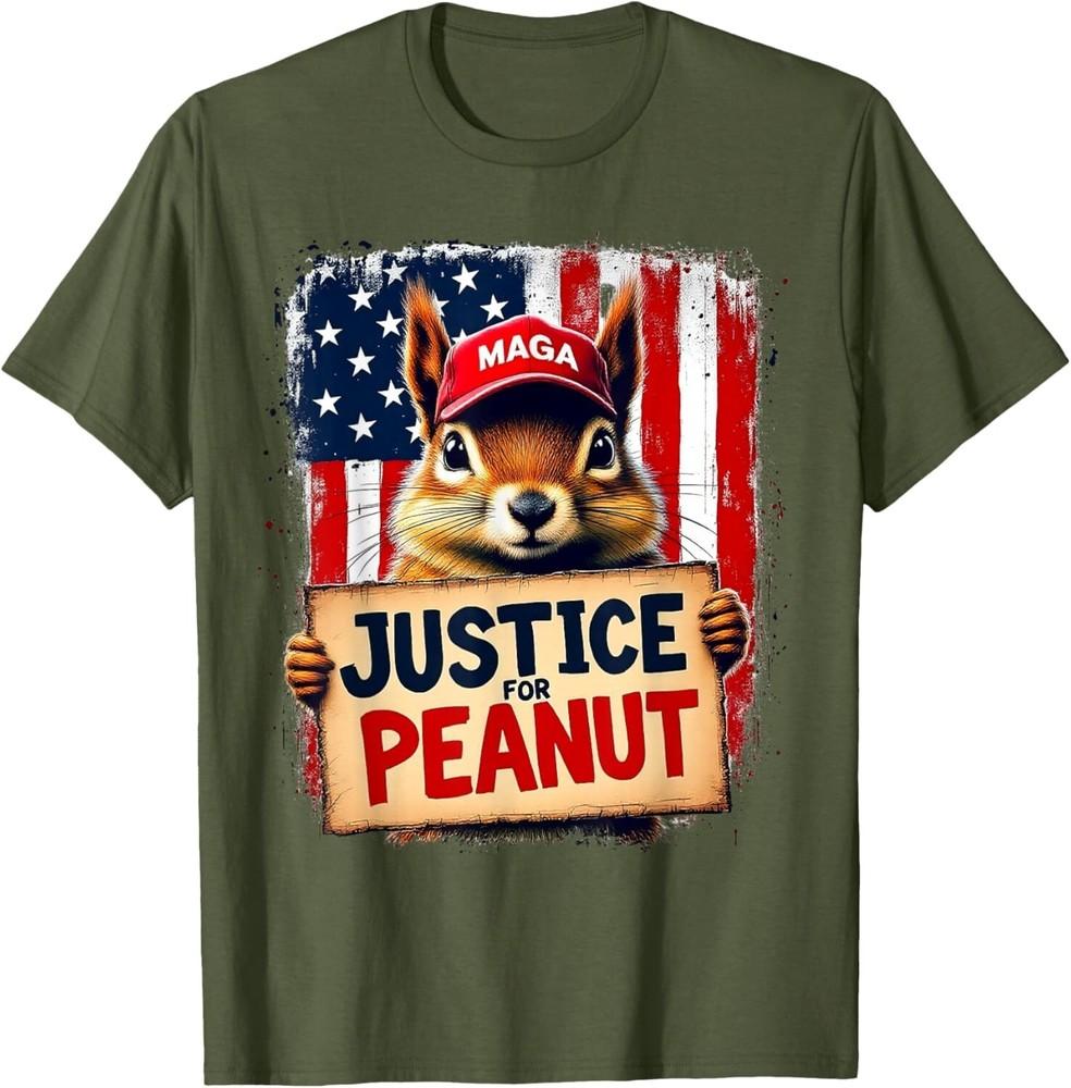 

Justice For Peanut The Squirrel Tee - Peanut Squirrel MAGA Unisex T-Shirt 2XL