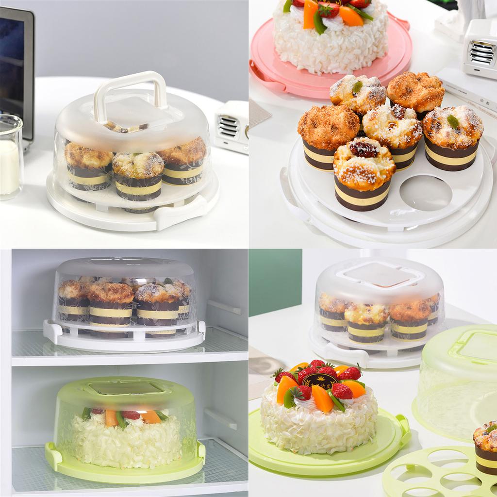 Portable Cake Container Holder Versatile Cake Storage Solution Unique Cake Holder Case for Baking Enthusiasts