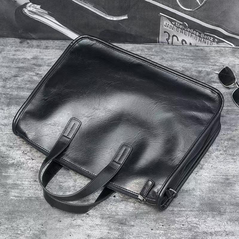 Stylish Men's Business Briefcase: Large-Capacity Handbag & Laptop Shoulder Bag