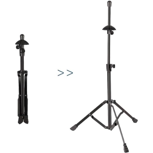 Trombone Instrument Stand, Height Adjustable, Foldable, Tripod Design, Stable, Ideal for Schools, Practice, and Concerts