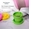 Portable Candy Color Silicone Folding Water Cup - Heat Resistant for Outdoor Use