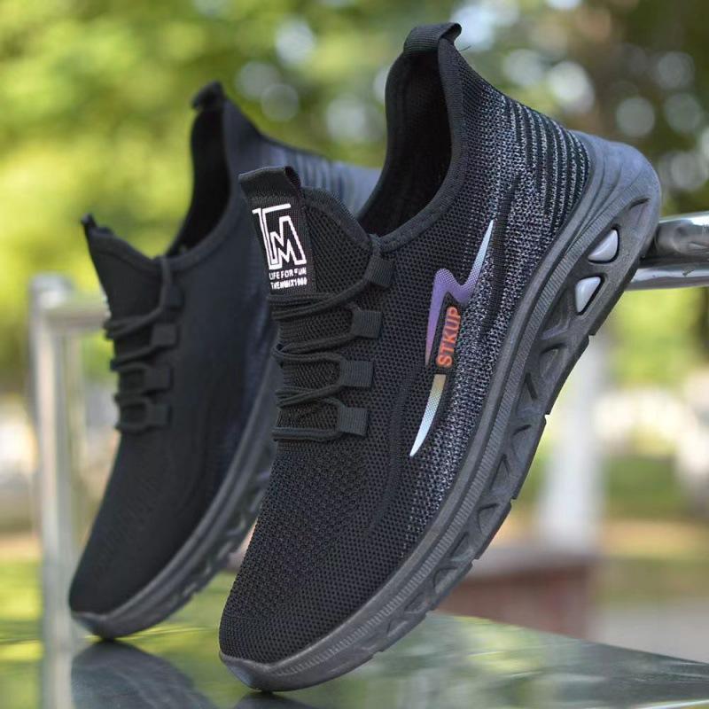 Men's shoes summer 2026 mesh new fly-woven mesh men's soft-soled breathable sports shoes casual shoes light running