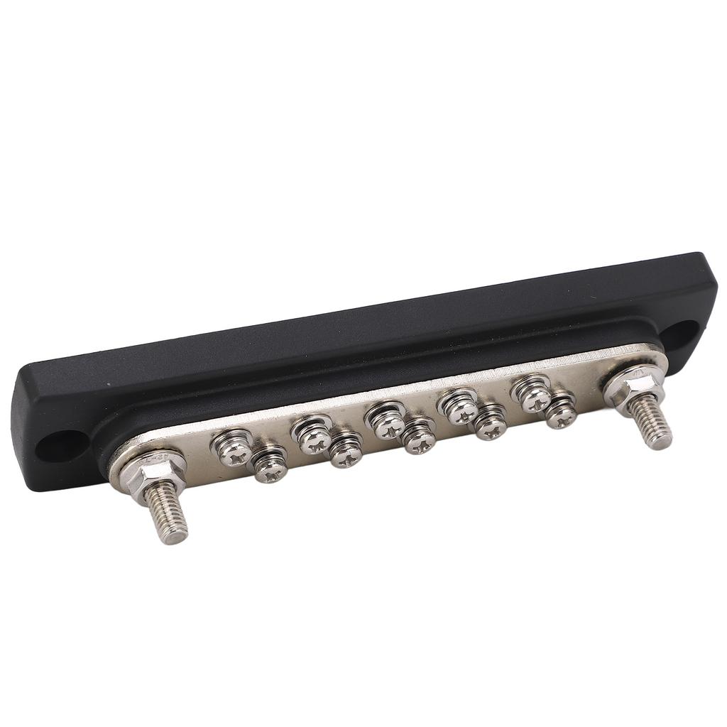 10 Way Power Distribution Block Bus Bar M6 Studs High Electrical Conductivity With Transparent Prote
