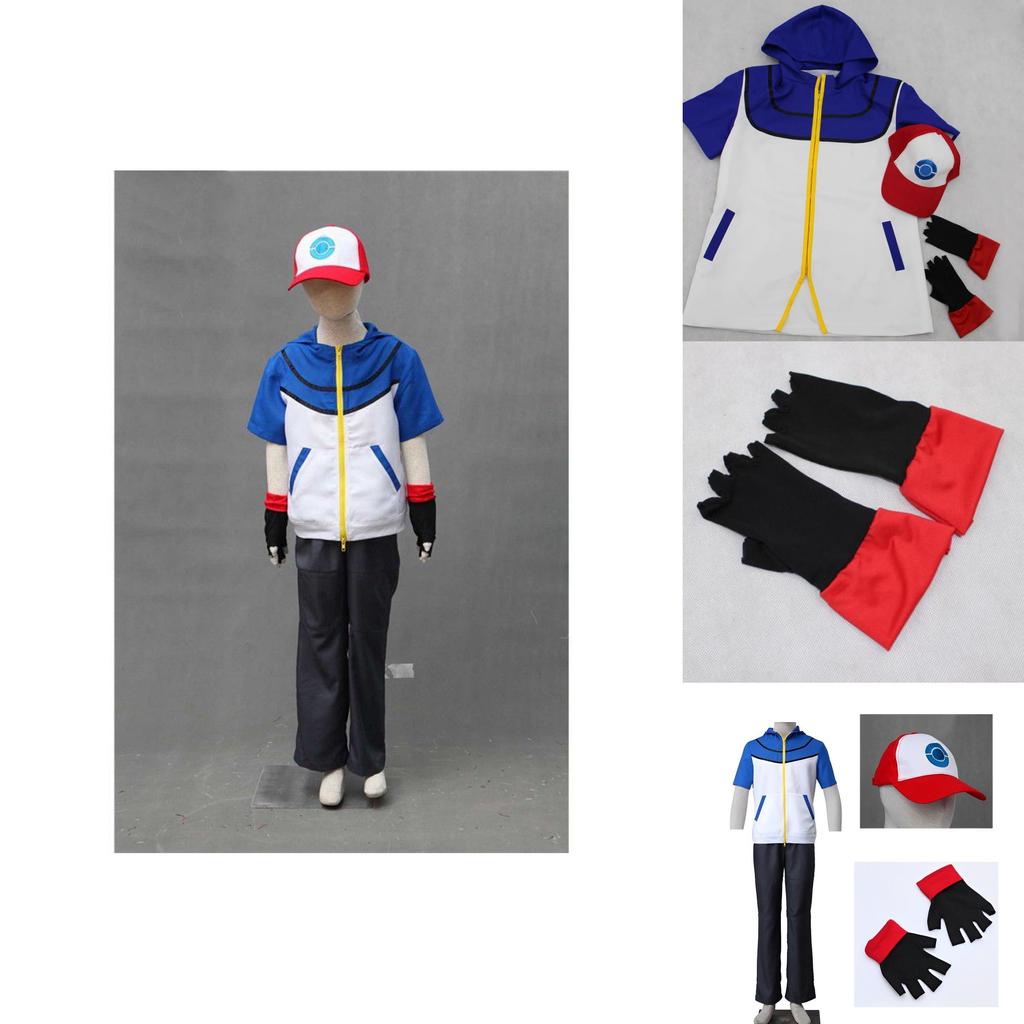 Pokemon Ash Ketchum Cosplay Costume For Kids And Adults Perfect For Halloween And Cosplay Parties
