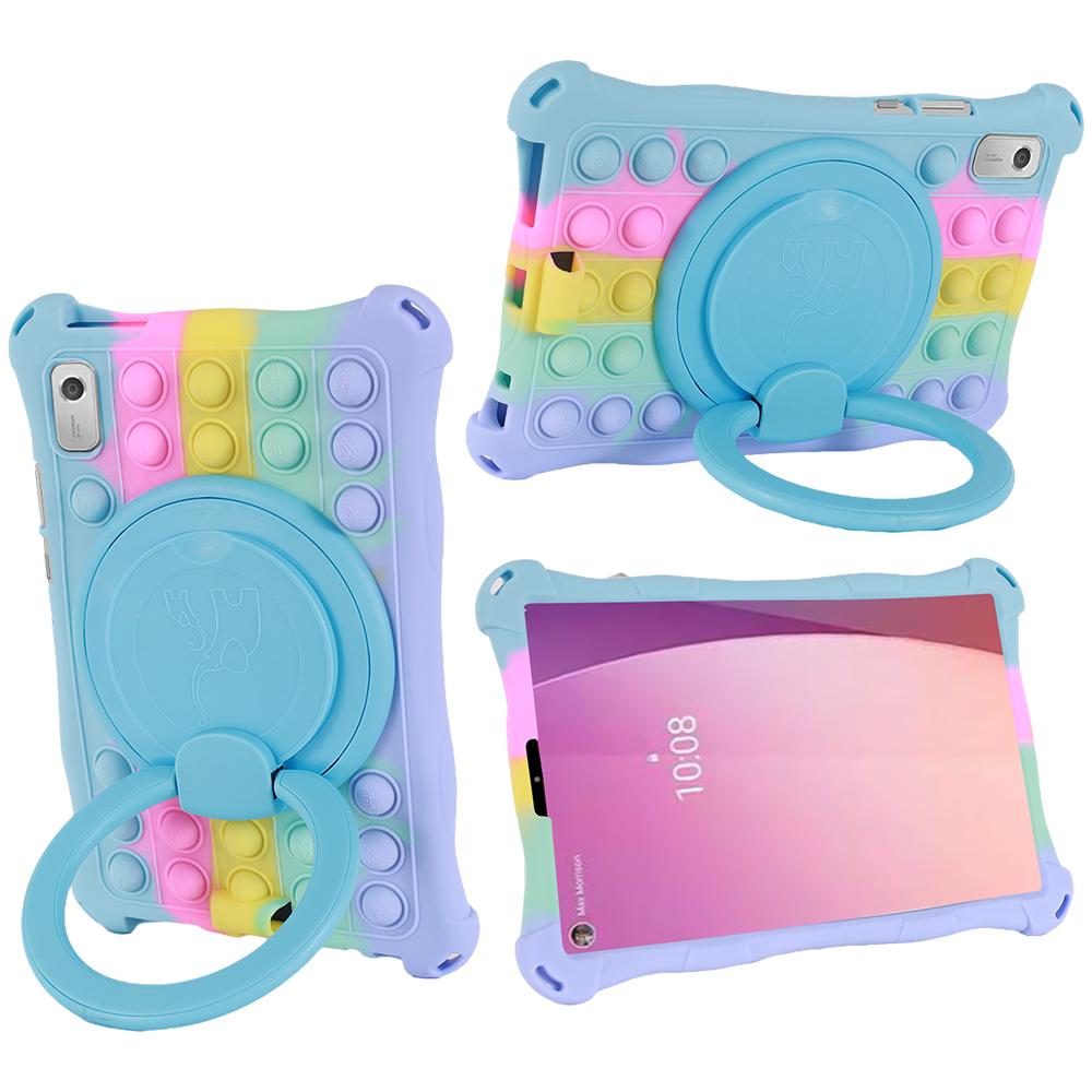 Bubble Toys Weiche Silikon Kinder Sichere Hülle Für Lenovo Tab M9 TB-310FU TB-310XU 360 Drehbarer Ständer Tablet-Hülle