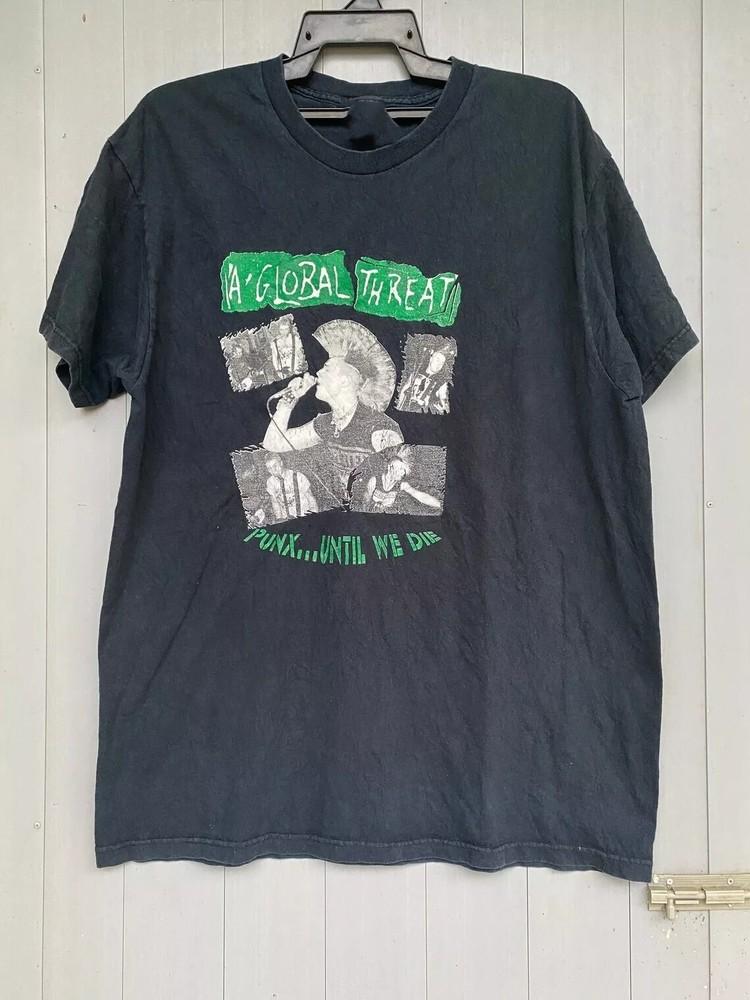 

Футболка стріт-панк американського гурту Remake A Global Threat, бавовняна чорна футболка, унісекс S