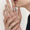 Hyeres-lor Champagne Moon Silver (W) Chunky Ring M HL2R84003S9