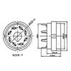1Pcs 8Pin K8A Valve Base PCB Mount  for EL34 KT88 6V6 6SL7 5AR4 6L6 6V6 6CA7 Vintage Audio Amplifier