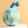 Plush Ball Dog Chew Toy Boredom Stress Relief Bite Resistant Squeaky Cartoon Ball Toy with Cotton Rope Pet Teething Cleaning Toy