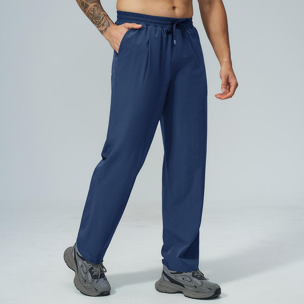Men's environmentally friendly regeneration, skin-friendly, quick-drying, anti-splashing, outdoor sports and leisure running versatile trousers