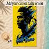 Beach TowelCristiano Ronaldo Custom Name Text Personalized Soft Towel for Beach Pool Indoor Home Decor Gift