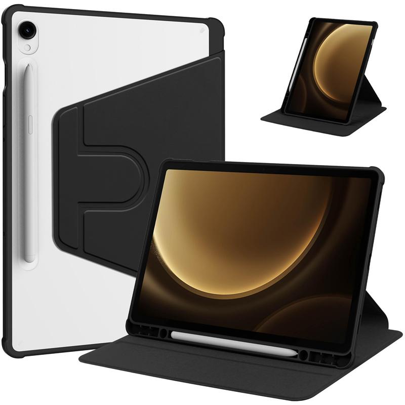 

Funda for Samsung Galaxy Tab S10 Lite Case with Pen Holder 360 Rotating Acrylic Clear Hard Tablet for Galaxy Tab S10 Lite Cover S10 Lite (10.9 inch) чорний
