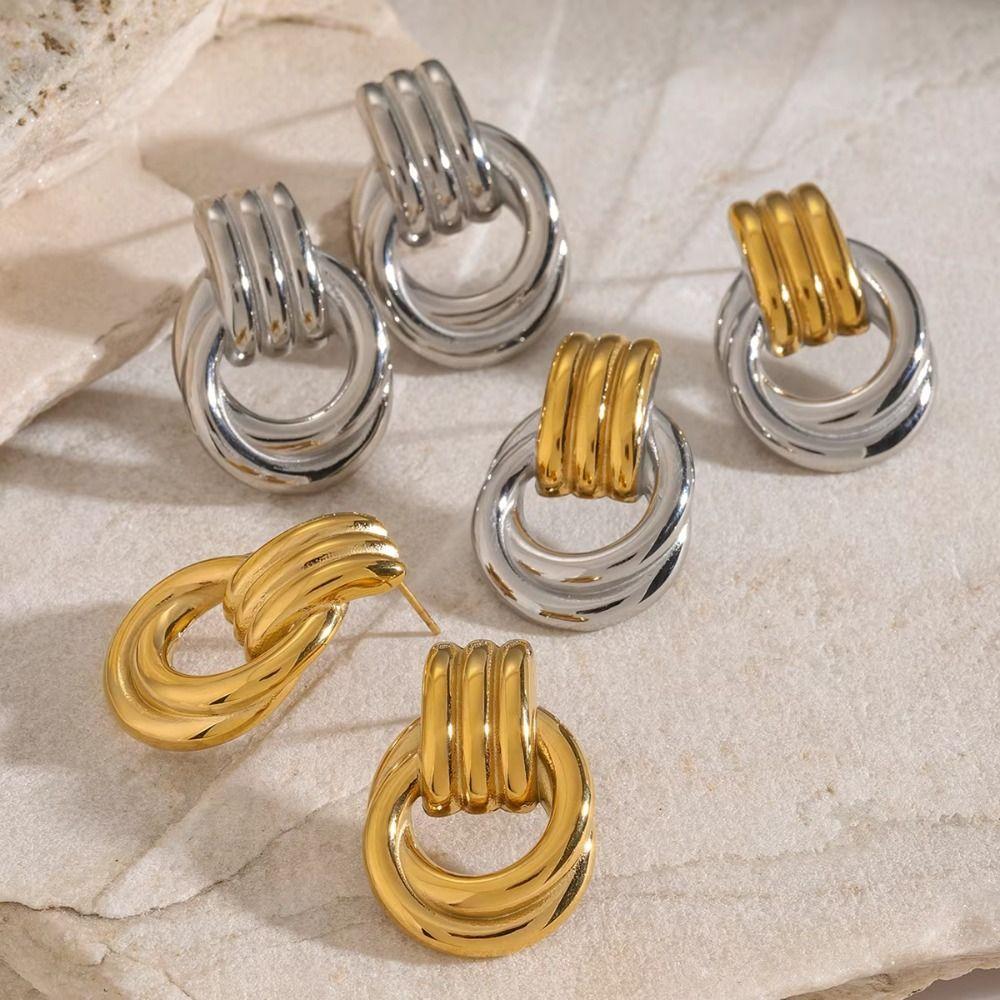 Aesthetic Design Drop Earrings Twist Knot Stud Earrings Women's Dangle Earrings  Bridal