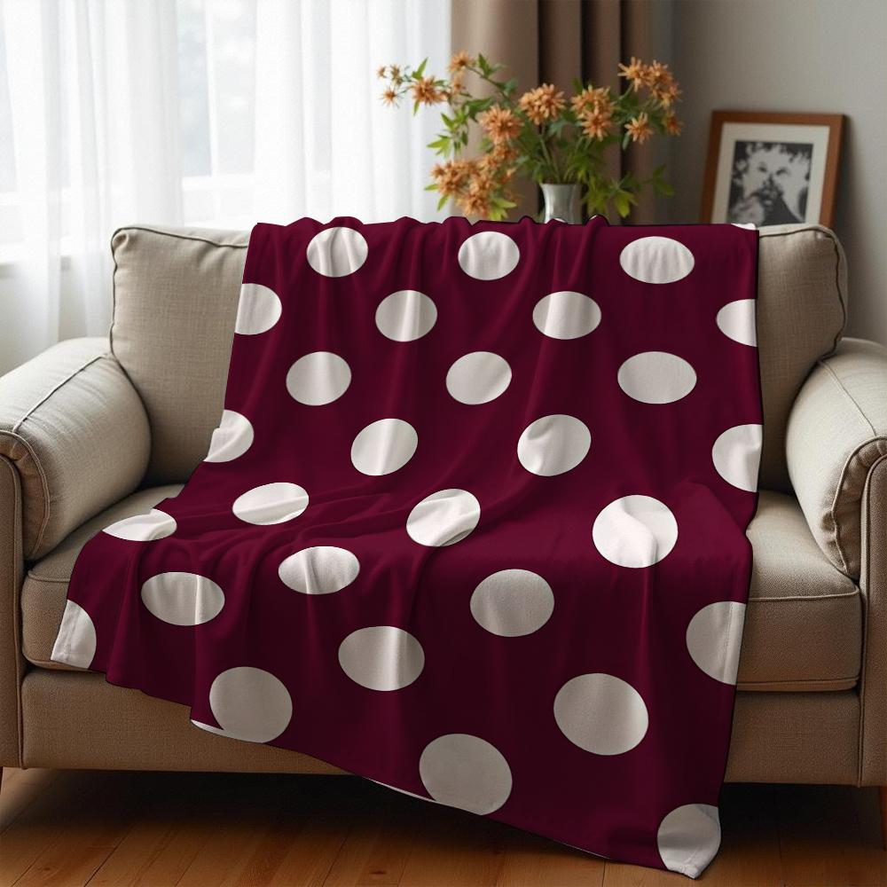 Classic Black White Cow Spots Soft Flannel Blanket Breathable Warm Throw for Office Car Sofa Kids Room Birthday Xmas Gift