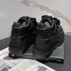 Fashion 8.5CM High Platform Shoes Women New 2025 Chunky Sneakers Designer Thick Sole Leather Sports Shoes Breathable Sneakers Woman