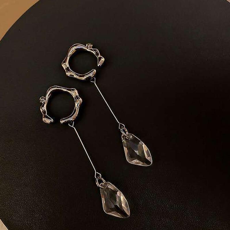 Модные Кристальные Серьги-Подвески Для Женщин Корейские Милые Кисточки Длинные Свисающие Серьги Украшения Вечеринка Подарок 1Pair